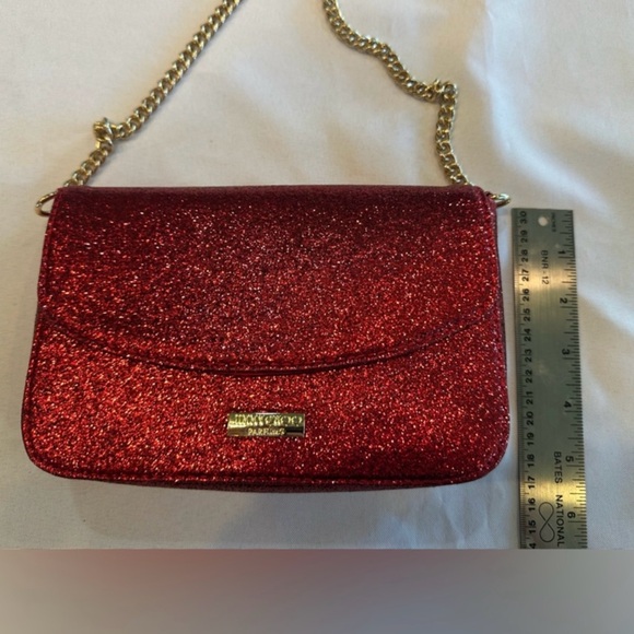 Jimmy Choo Sparkling Red Crossbody Bag - Picture 9 of 9